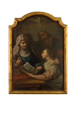 Seguace di Corrado Giaquinto, metà XVIII secolo Educazione della Vergine....