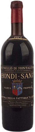 Brunello di Montalcino 1977, Biondi Santi ( 1 bt 0,75 lt. ) Very good...
