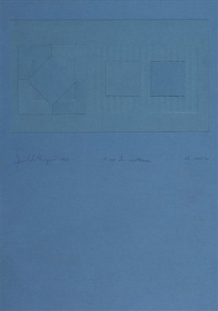 GIANCARLO BARGONI 1936 Uno che continua, 1968 Collage su carta, cm. 50 x 34...