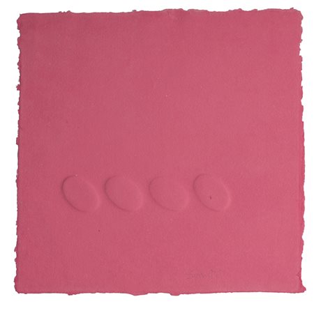 TURI SIMETI (1929) Quattro ovali rosa, 2010 Calcografia su carta a mano cm...