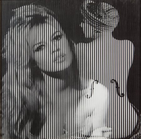 MALIPIERO (1934-) Parabola B.Bardot, Man Ray 2007collage su tavola cm 45x45...