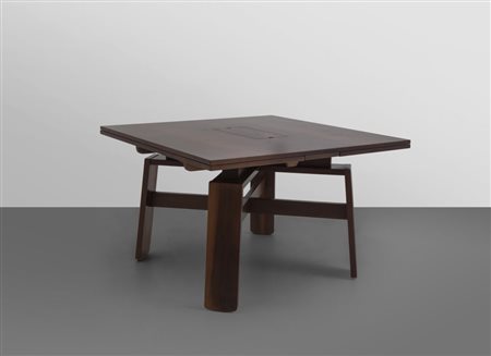 SILVIO COPPOLA Un tavolo estensibile "51 612 03" per BERNINI, 1964. Legno...
