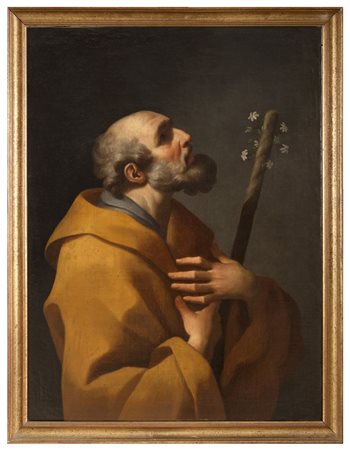 PITTORE ITALIANO FINE XVII SECOLO Sant'Antonio da Padova Olio su tela cm 96 x...
