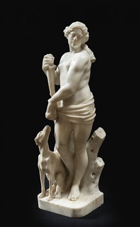 GIUSEPPE MARIA MAZZA Bologna 1653 - 1741 Diana Scultura in marmo statuario cm...