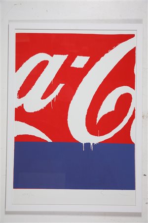 SCHIFANO MARIO (1934 - 1998) Coca Cola. Litografia. Cm 70,00 x 100,00....