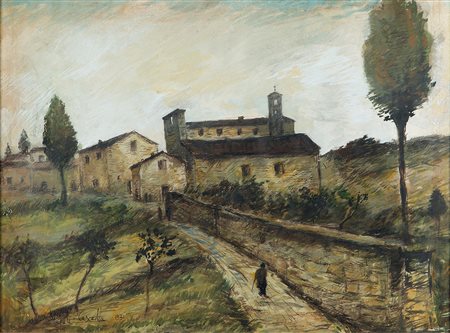 Michele Cascella (Ortona 1892-Milano 1989), Convento di Guardiagrele, 1931,...