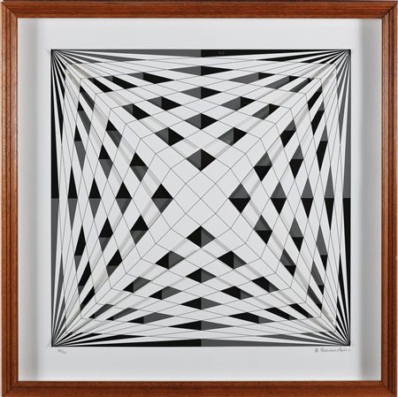 MORANDINI MARCELLO (n. 1940) Komposition. . Multiplo tridimensionale. Cm...