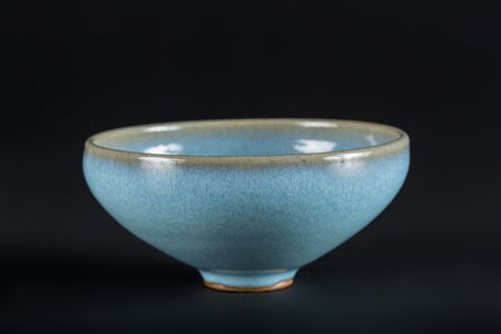 Arte Cinese Ciotola blu lavanda in porcellana in stile Song Cina, dinastia...