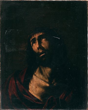 ARTISTA LOMBARDO DEL XVII SECOLO Cristo. Olio su tela . Cm 49,00 x 60,00....