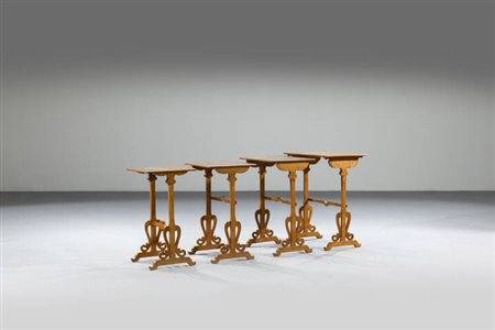 GALLE'<BR>Quattro tavolini impilabili