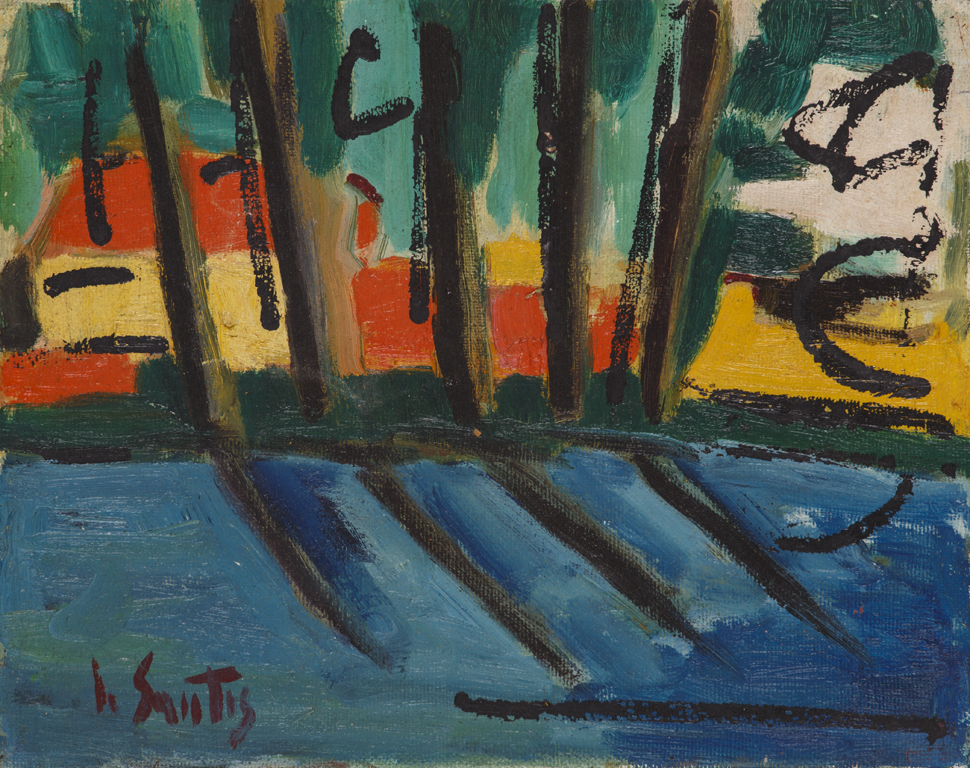 ANTONIO DE SANTIS (1950)Senza TitoloOlio su telacm 20x25Firma al