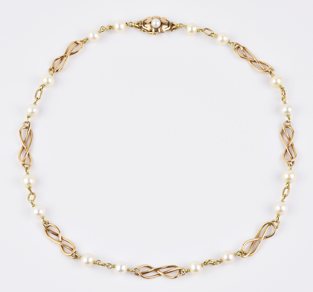 MOEEIJEW Collana Donna Con Fiocco In Oro, Perline Grosse, Girocollo Elegante, Gioielli In Metallo Dorato, Regalo Per Ragazze E Donne