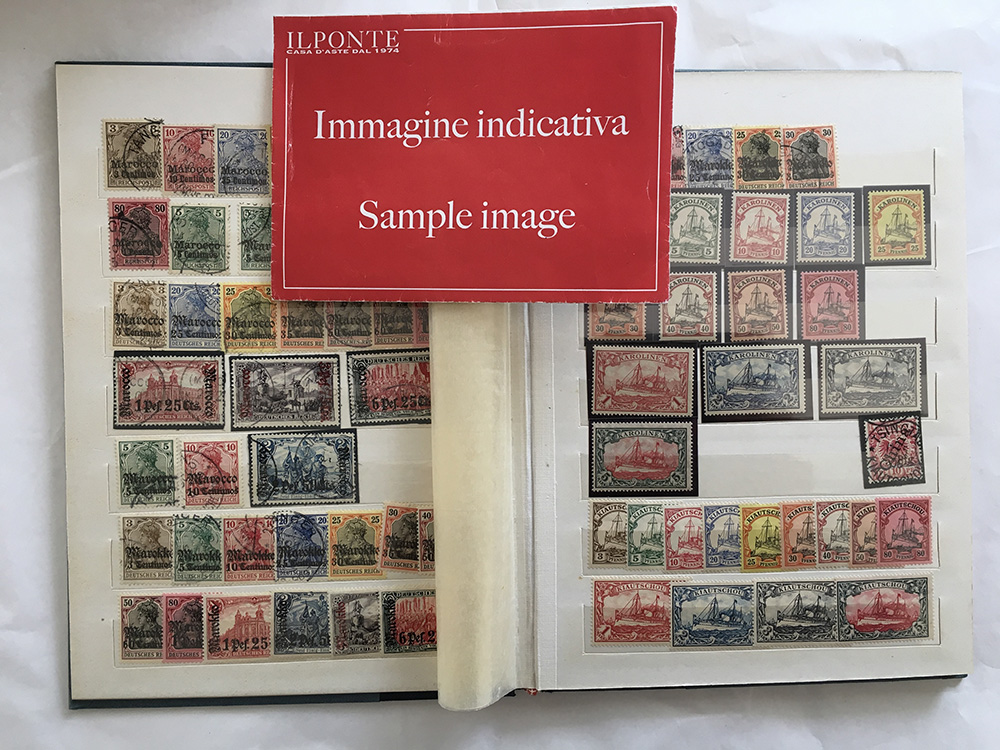 COLONIE TEDESCHE 1880/1917Collezione del periodo in 3 classificatori
