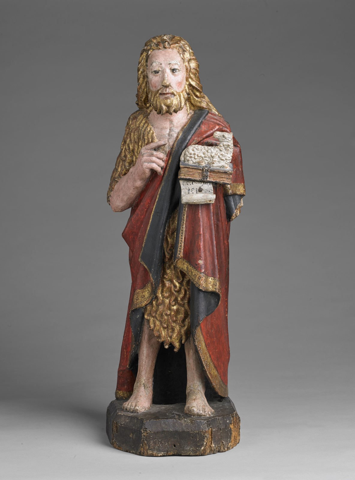 SCULTORE ITALIANO DEL XVI SECOLO San Giovanni Battista in legno