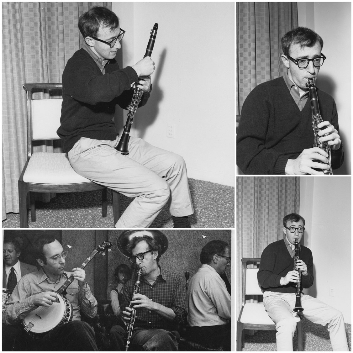 Woody Allen playing 1970 ca. One ferrotyped gelatin silver print and IL PONTE