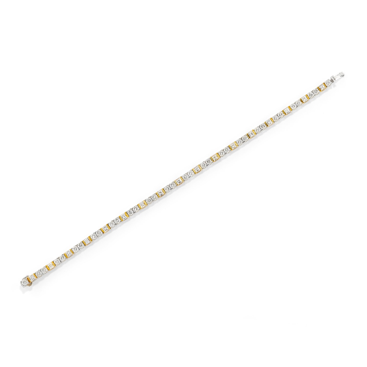 Bracciale Rigido In Oro Giallo 14K Con Diamante Naturale 0.55 CT Taglio