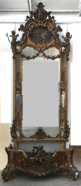Specchiera classica moderna su misura legno sistema scorrevole cassaforte  Dimensione interna Prezzo asta al metro