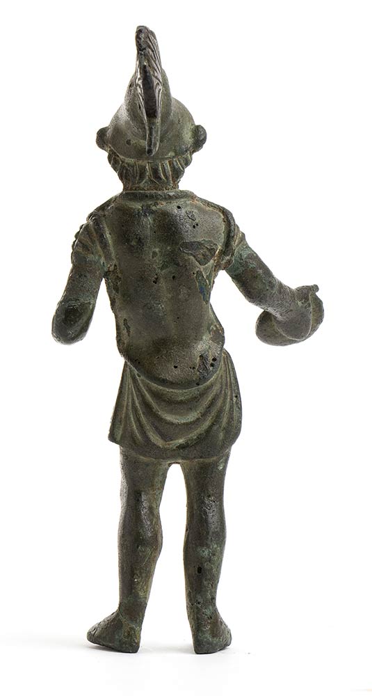 ECCEZIONALE BRONZETTO SUL TIPO DEL MARTE DI TODI IV III secolo a.C