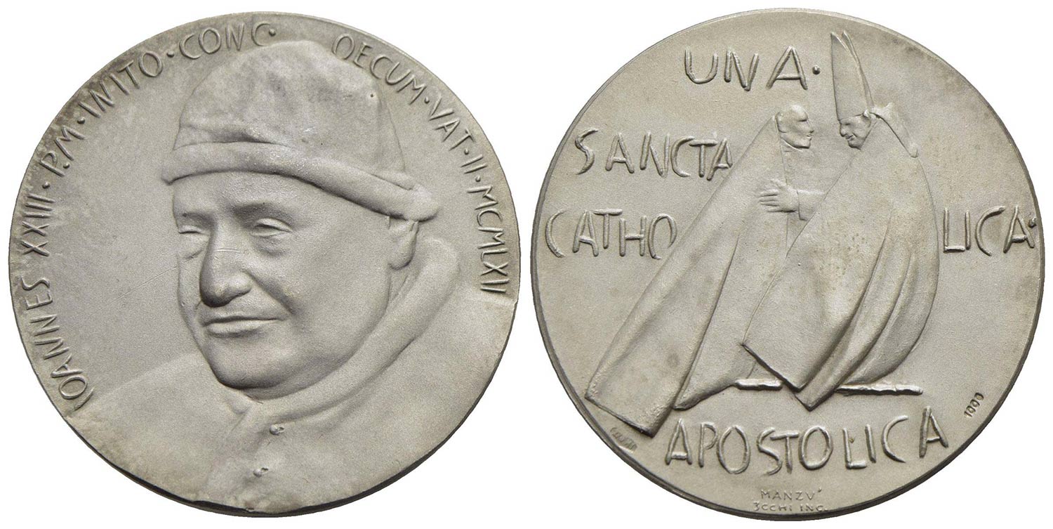 PAPALI Giovanni XXIII (19581963) Medaglia 1962 Concilio