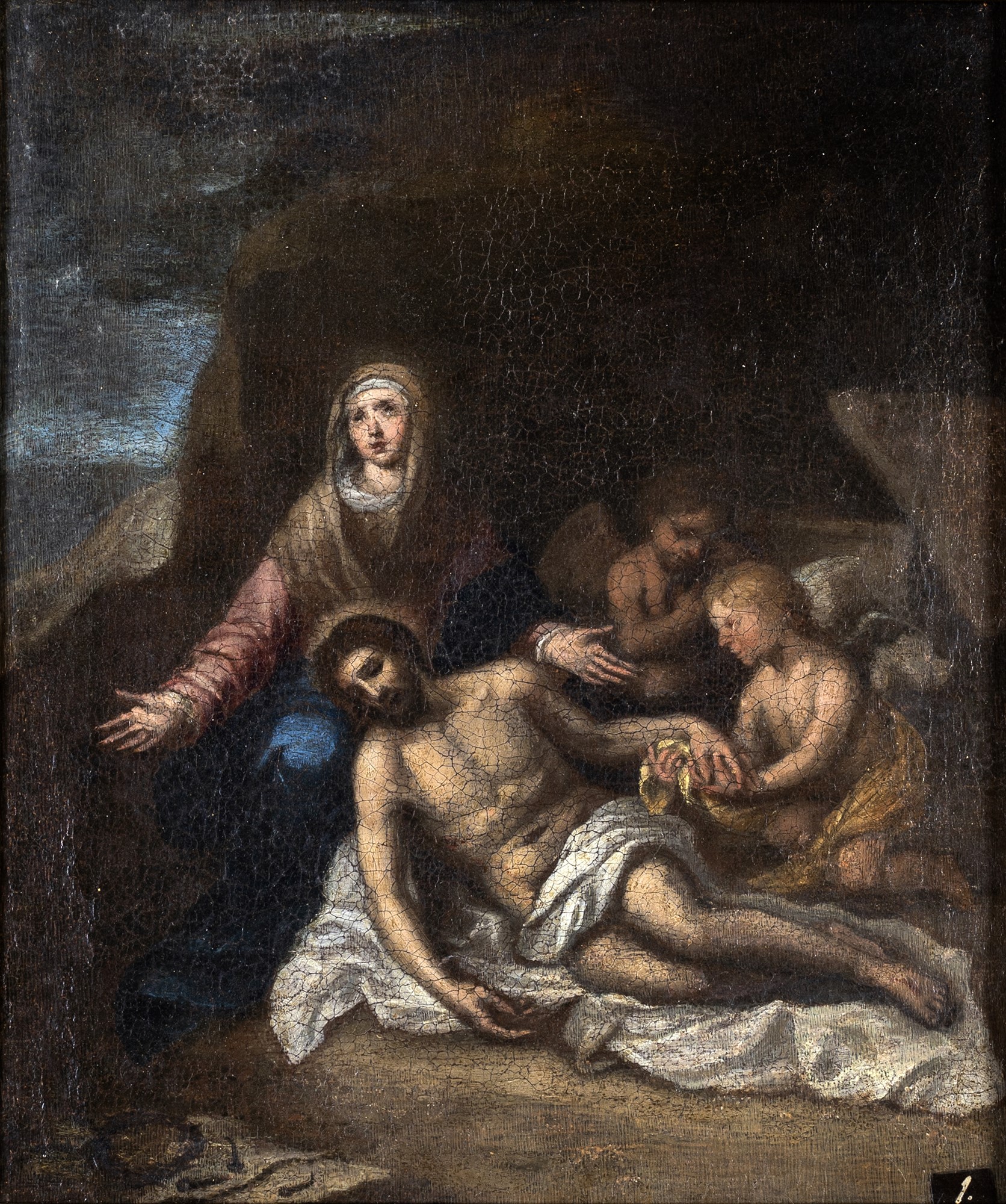 Cavedone ( bottega ) Compianto sul Cristo morto Entro