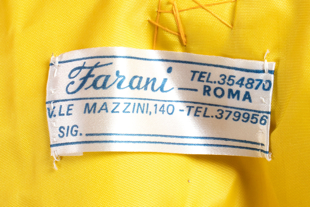 SARTORIA FARANI, COSTUME DI CARNEVALE E BOZZETTO DI CORRADO COLABUCCI