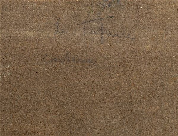 Veduta di Ponte sisto, olio su cartone, cm 24x33, firmato, entro