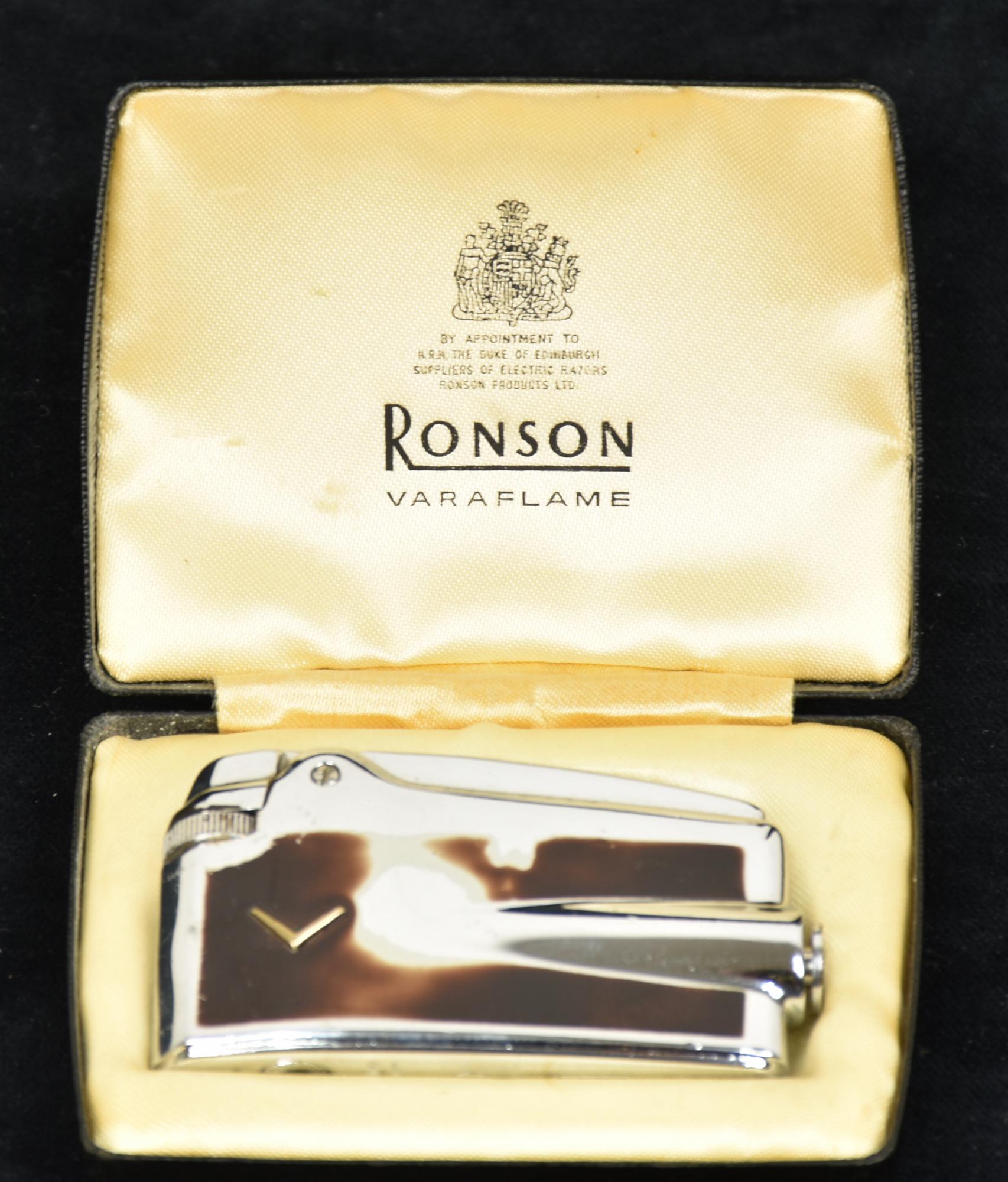 ACCENDINO RONSON accendino Ronson modello Varaflame, completo di