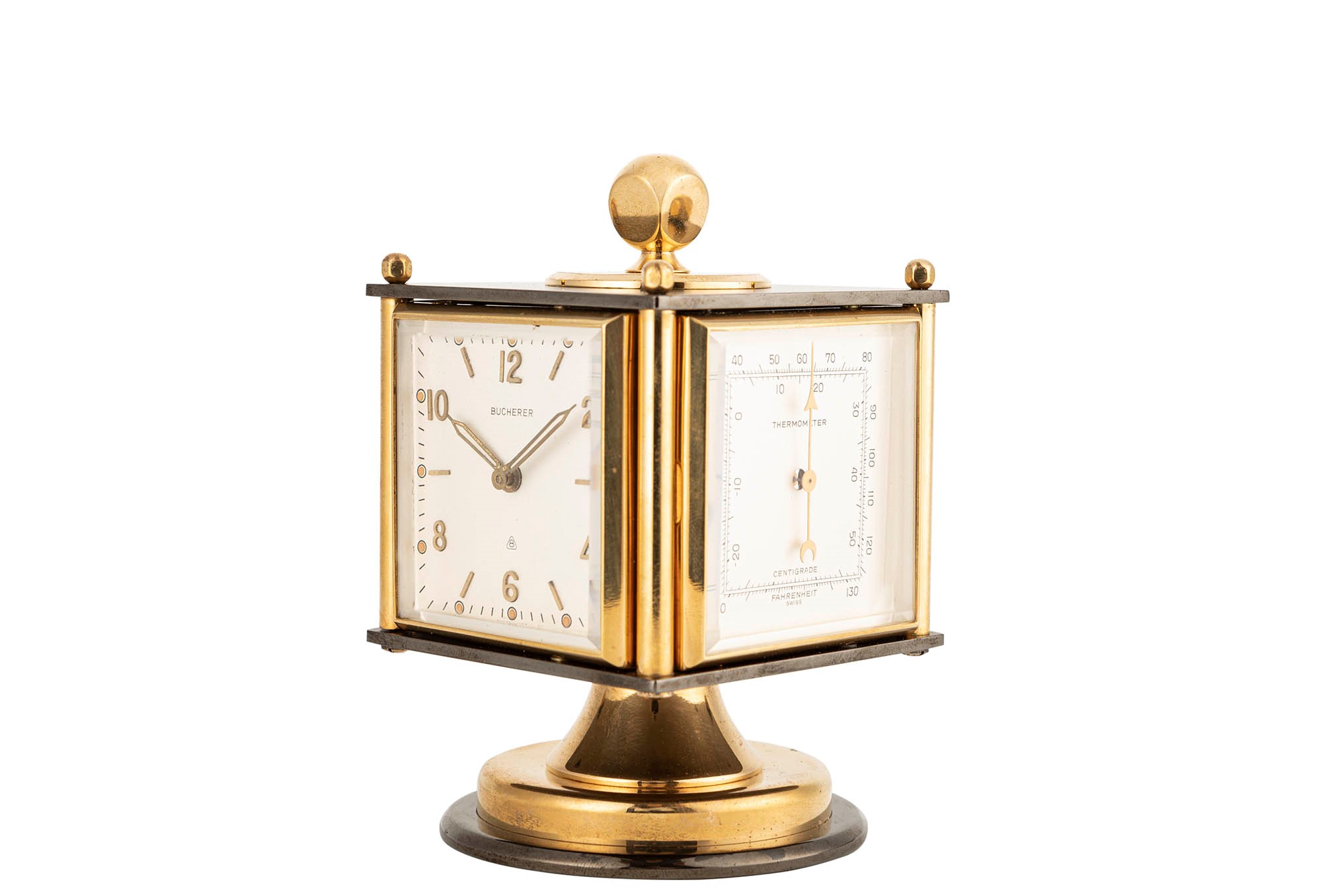 Bucherer Bucherer desk clock with thermometer, hygrometer and