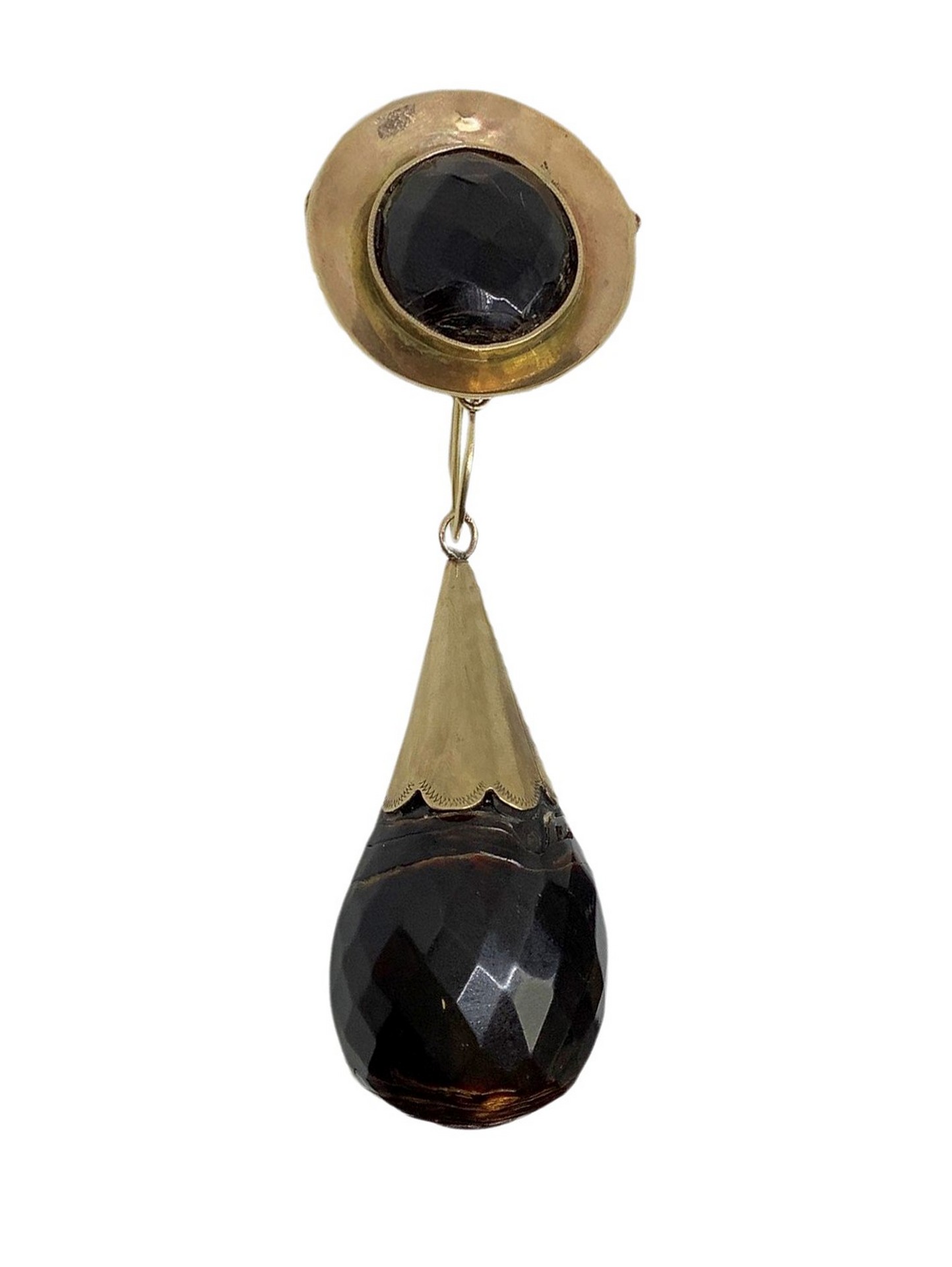 Orecchini Pendenti In Argento Sterling Con Ambra Baltica Art Deco - Design Unico, Ipoallergenici