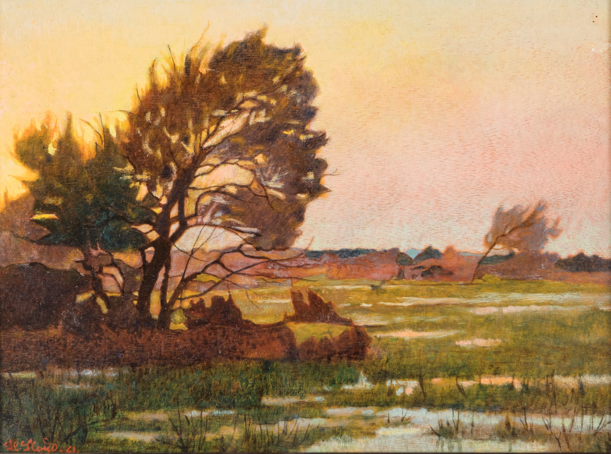 Llewelyn Lloyd (Livorno, 1879 Firenze, 1949) Sera alle Sabine (Vento