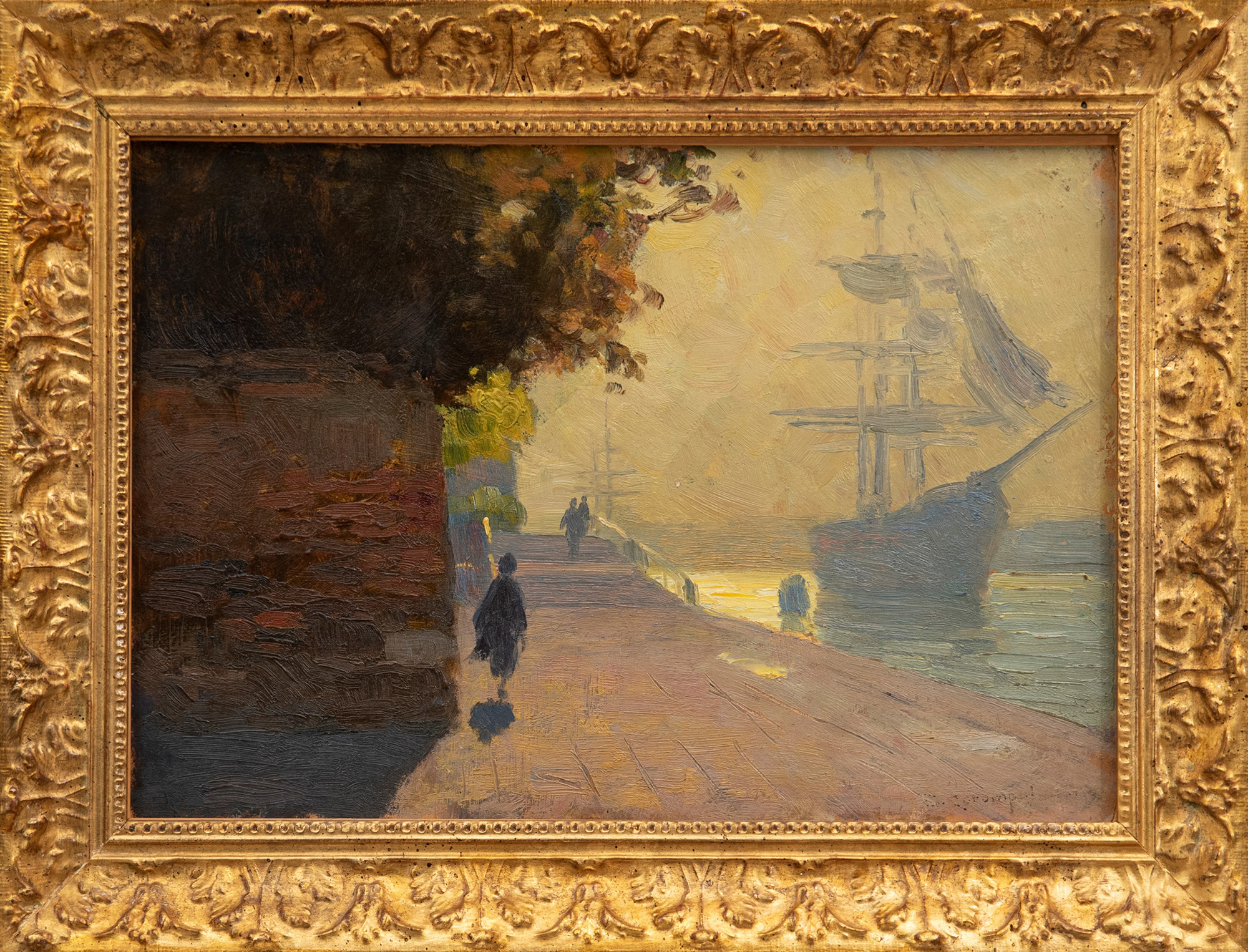 DUILIO COROMPAI, Veduta di Venezia con veliero FIDESARTE