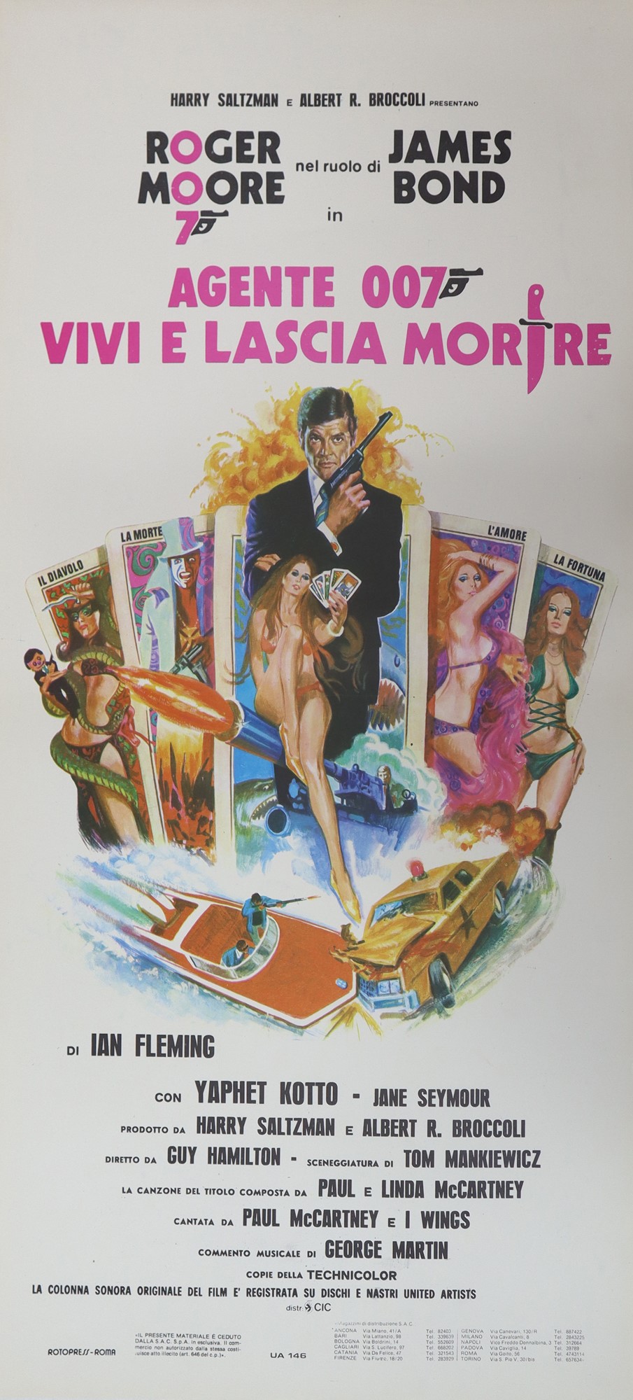 Poster Con Cornice James Bond – Vivi E Lascia Morire – Formato A3 (30x40 Cm) – Pyramid International