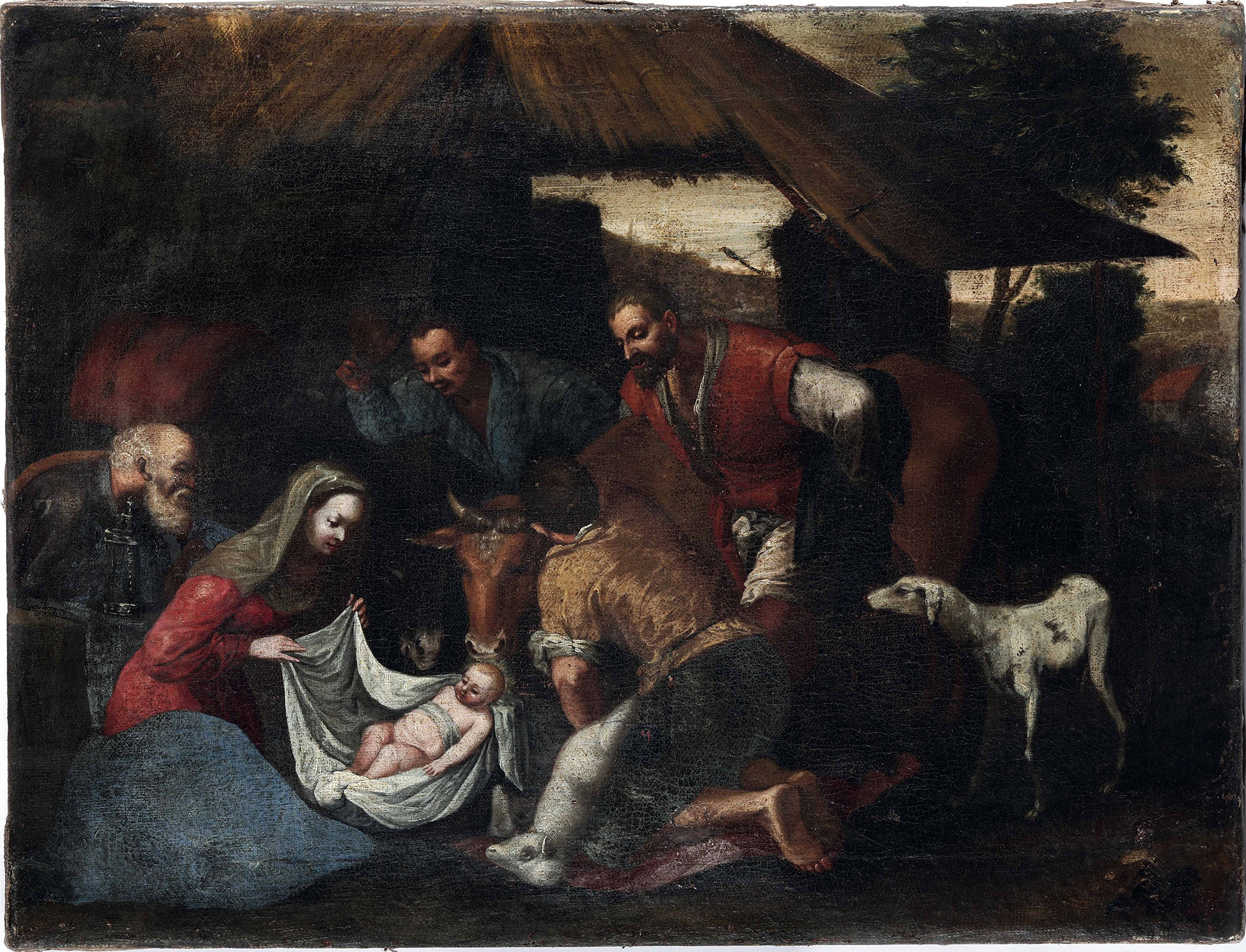 Da Ponte Jacopo Detto Jacopo Bassano Scuola Di Adorazione Dei Pastori