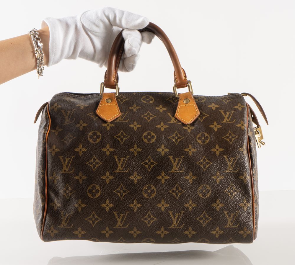 Organizzatore Interno In Feltro Per Borsa LV Speedy 30 - Inserti Protettivi Con Tasche E Cerniera, Nero