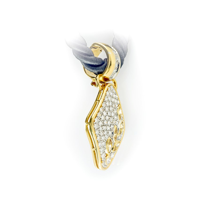 Orecchini Orovi 9kt: Piccoli A Lobo In Oro Giallo E Bianco Con Diamanti Taglio Brillante, In Astuccio
