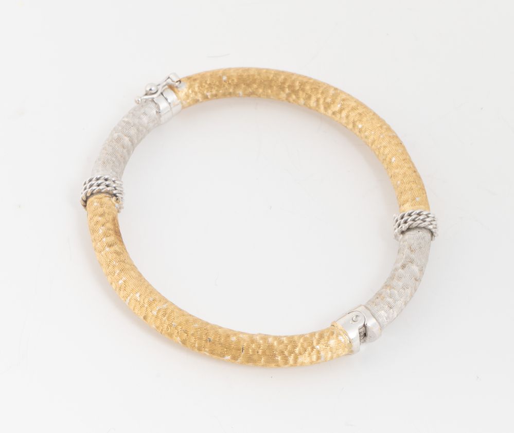 Bracciale Donna In Oro Rosa Con Ciondolo Cerchio – Fatto A Mano In Macramè Regolabile