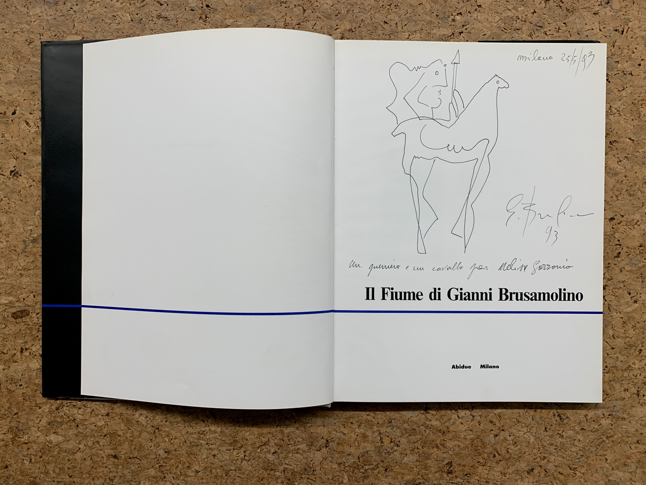 CATALOGHI CON DISEGNO (GIANNI BRUSAMOLINO) Il Fiume di Gianni