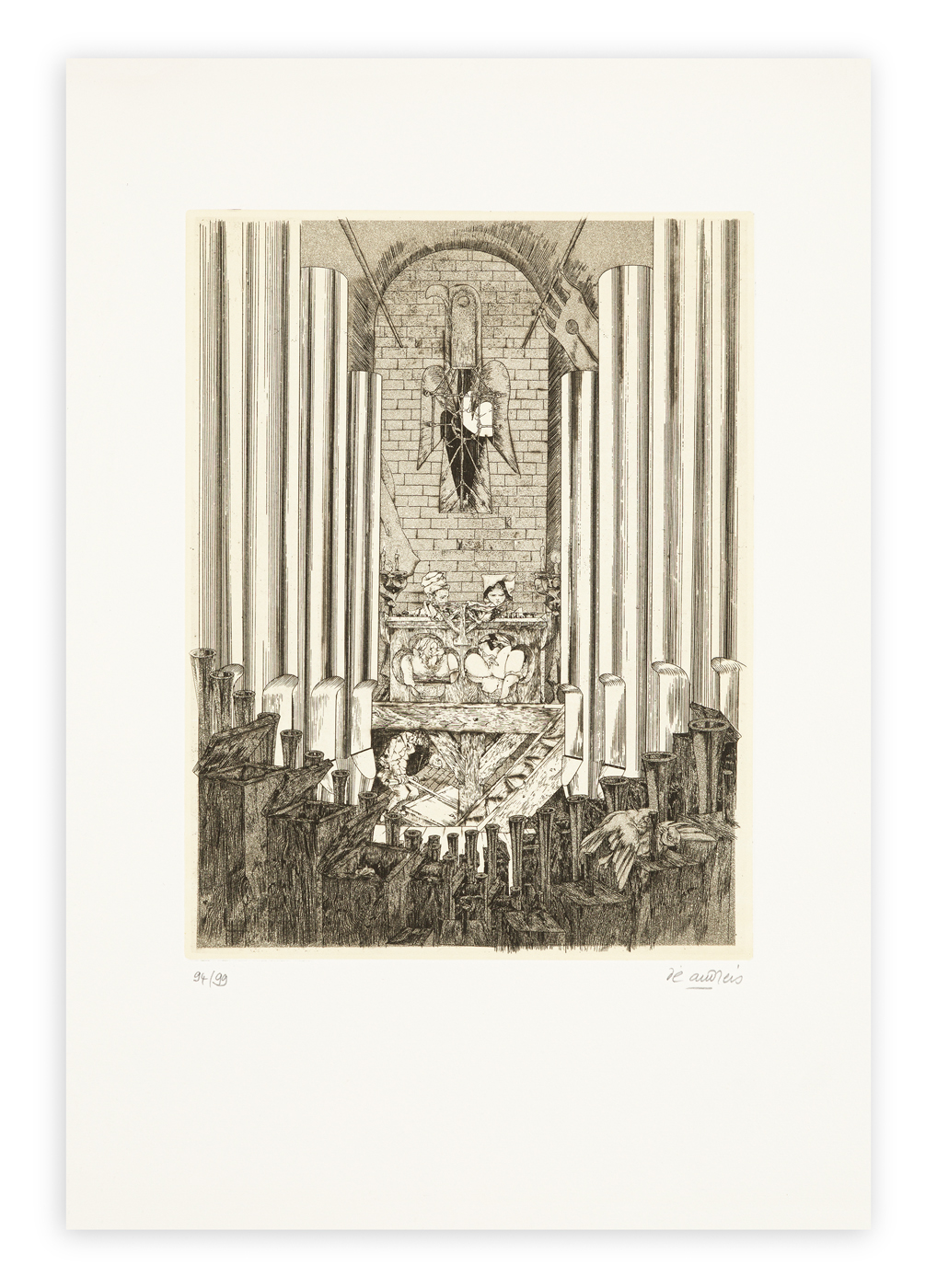 GIOVANNI BATTISTA DE ANDREIS (1938) Faustina dell'inviolata, 1976