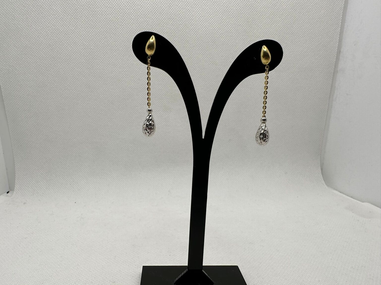 10 Paia Orecchini Lunghi A Goccia Oro 14K – Donna, Ipoallergenici, Impermeabili Con Strass E Nappe