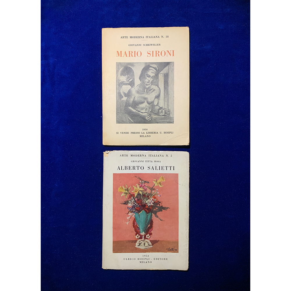 Mario Sironi, Alberto Salietti, lotto di n. 2 cataloghi, 1930, 1952