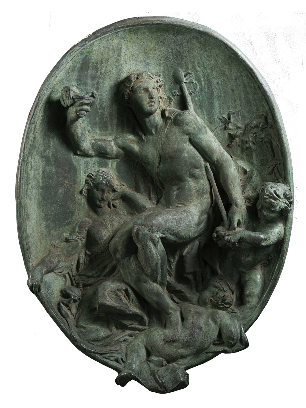 Fusione in bronzo , a cera persa , lavorata a bassorilievo raffigurante... IL PONTE