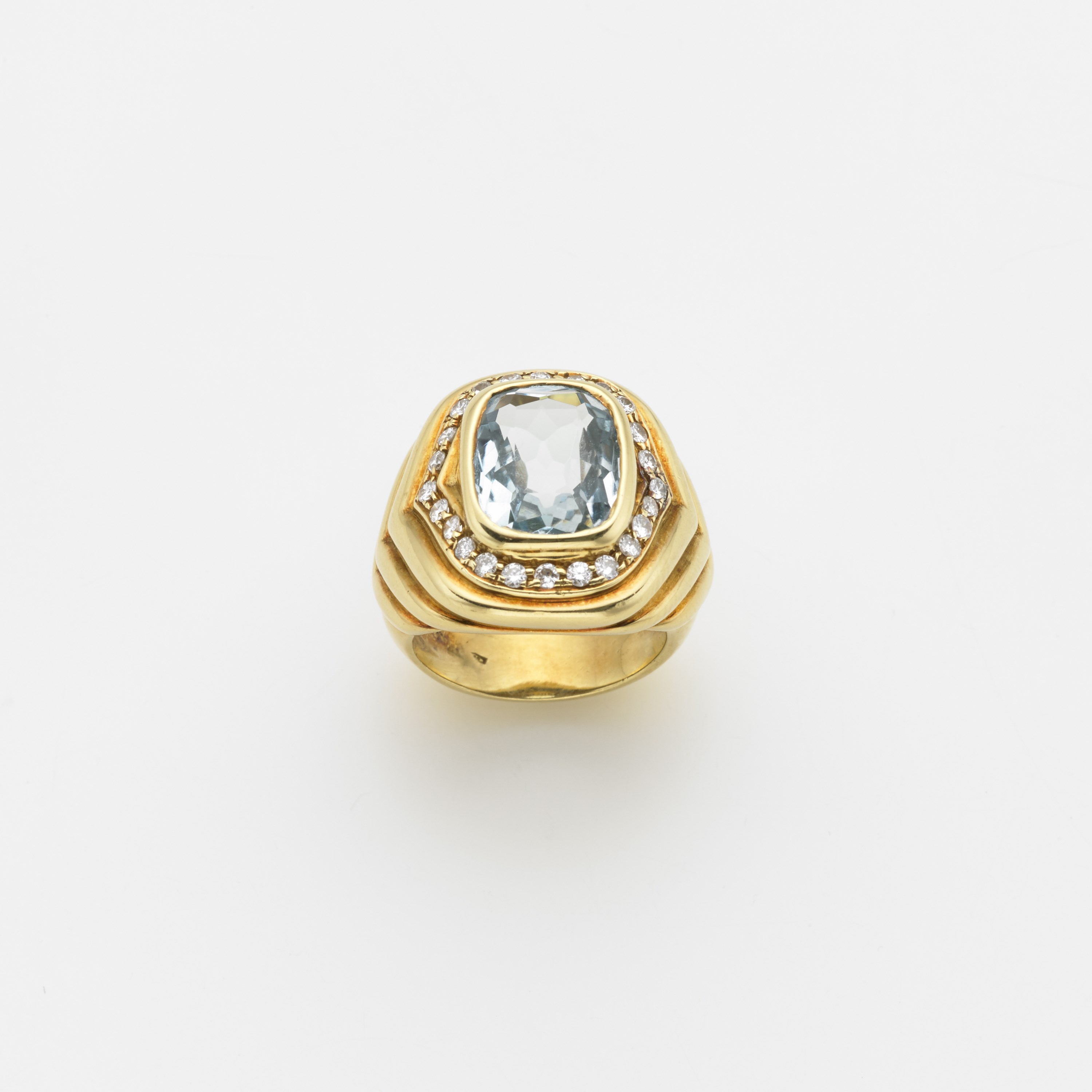 SILBERMOOS Orecchini Rotondi Con Topazio Blu - Argento 925 - Diametro 8mm - Gioielli Eleganti Per Donna
