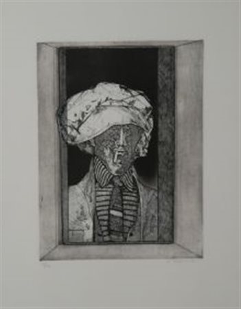 Plattner Karl Malles Venosta BZ 1919 Milano 1986 "Ragazzo con sigaretta"...