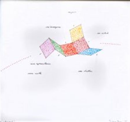 Ferrari Vincenzo Cremona 1941 " I Riferimenti" 1980, tecnica mista su carta...