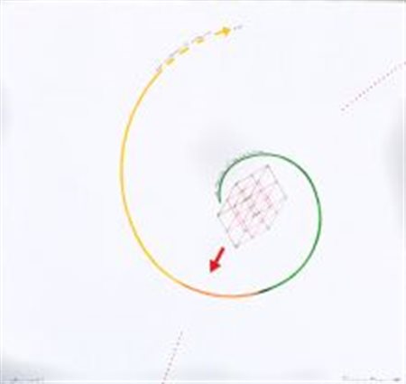 Ferrari Vincenzo Cremona 1941 " I Riferimenti" 1980, tecnica mista su carta...