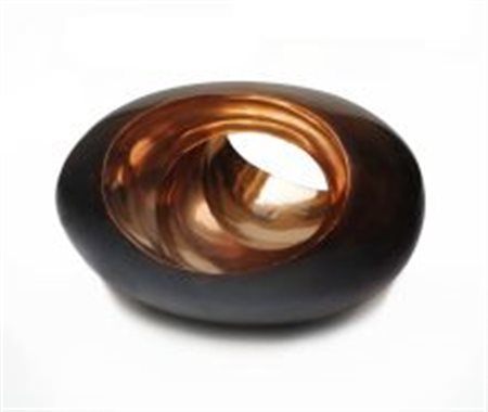 Levi Bianchi Fulvia Trieste 1927 "Vortice" 1982 scultura in bronzo (cm 18x27)...