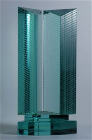 Vistosi Luciano Venezia 1931 "Grattacielo" 1988/89, scultura in vetro (alt cm...