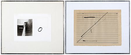 GIUSEPPE CHIARI 1926 - 2007 LOTTO COMPOSTA DA 2 OPERE Partitura, anni 1972...