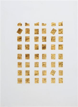 REMO BIANCO 1922 - 1988 Tableaux dores, 1972 Foglia d'oro su tela, cm. 79 x...