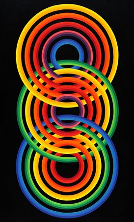 JOEL STEIN 1926 Senza titolo, 1968 Acrilico su tela, cm. 130 x 80,5 Firmato...